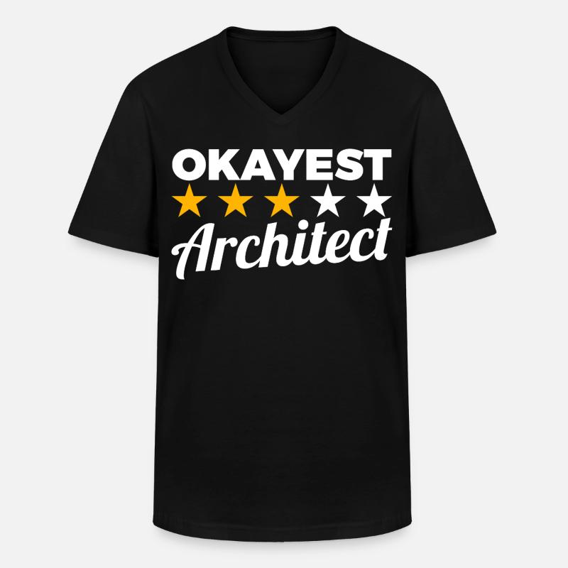 Durchschnittlicher Architekt - Männer-T-Shirt mit V-Ausschnitt - Schwarz