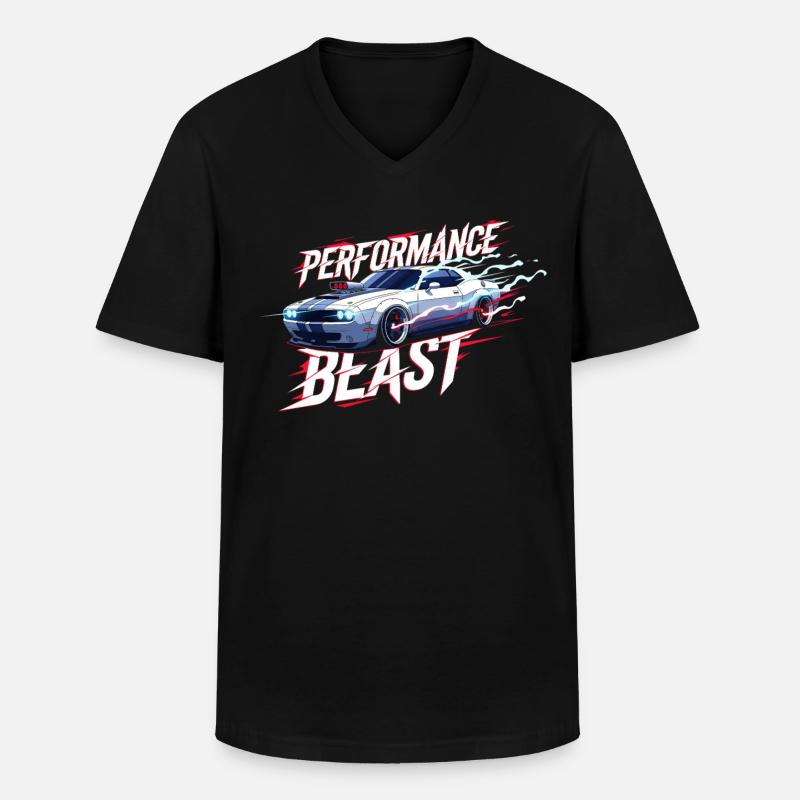 Muscle Car Performance Design - Männer-T-Shirt mit V-Ausschnitt - Schwarz