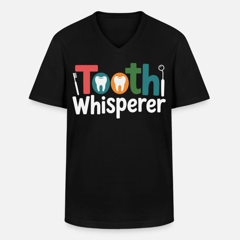 Zahntechniker Präzisionsarbeit - Männer-T-Shirt mit V-Ausschnitt - Schwarz