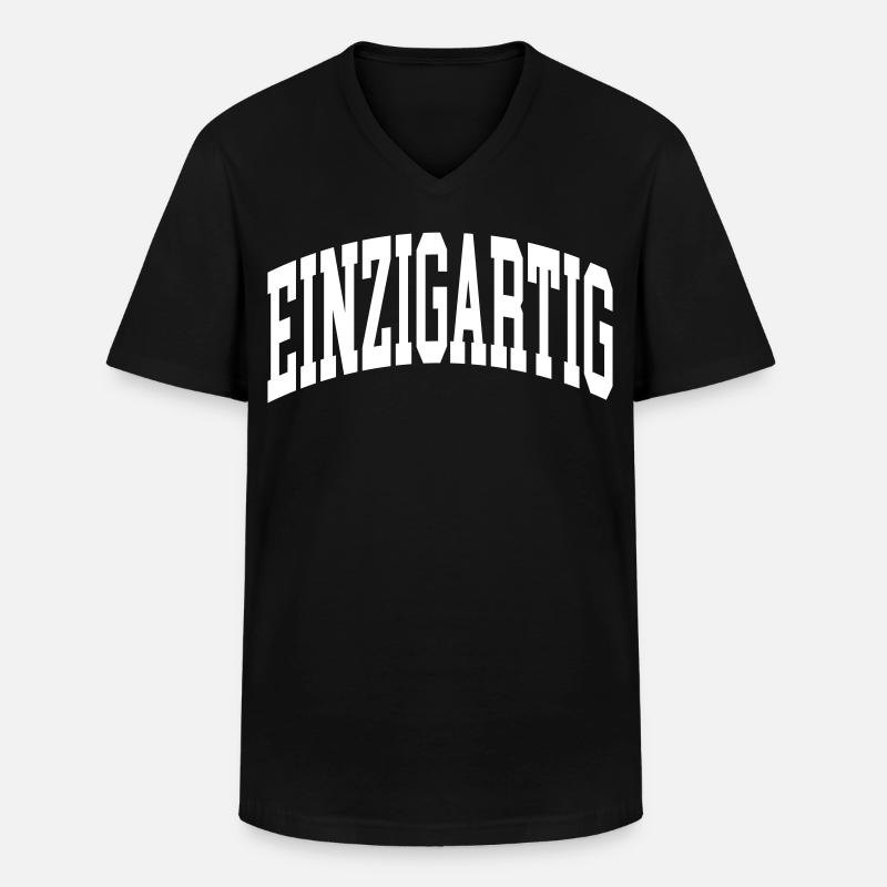 Einzigartig - Männer-T-Shirt mit V-Ausschnitt - Schwarz
