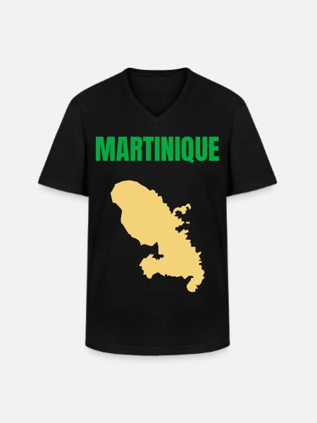 Martinique – West Indies T-shirt - Men's V-Neck T-Shirt - black