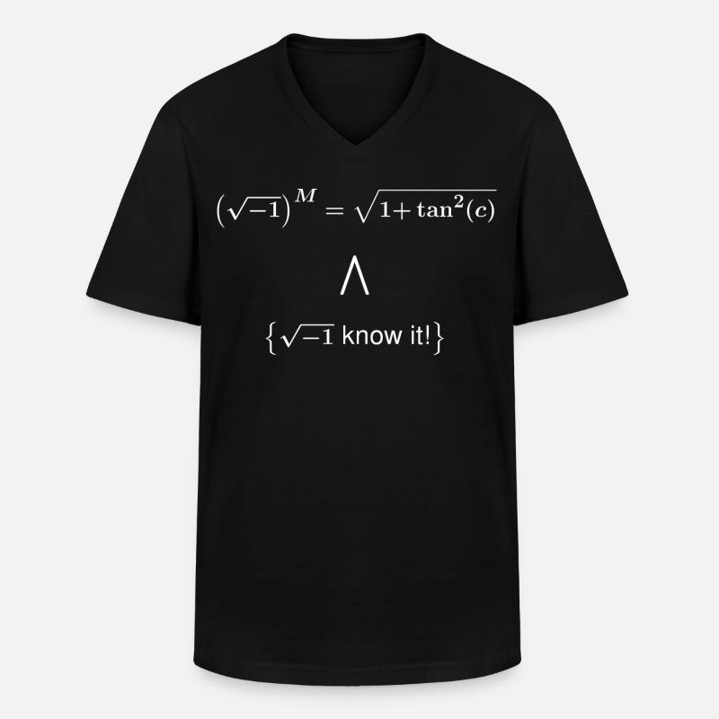 sec_c_know - Männer-T-Shirt mit V-Ausschnitt - Schwarz