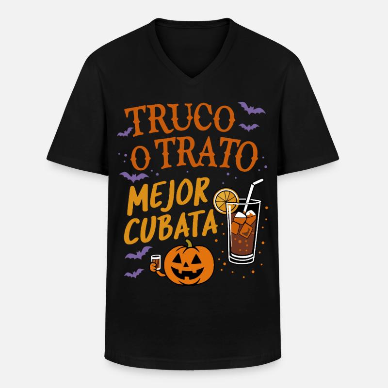 Süßes oder Saures Beste Cubata - Männer-T-Shirt mit V-Ausschnitt - Schwarz