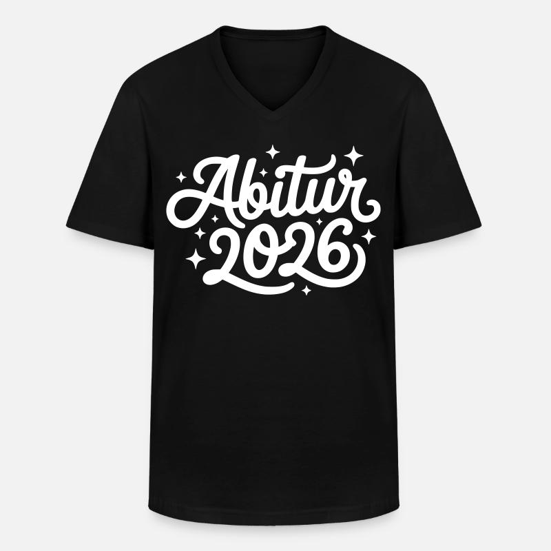 Abitur 2026 - Männer-T-Shirt mit V-Ausschnitt - Schwarz
