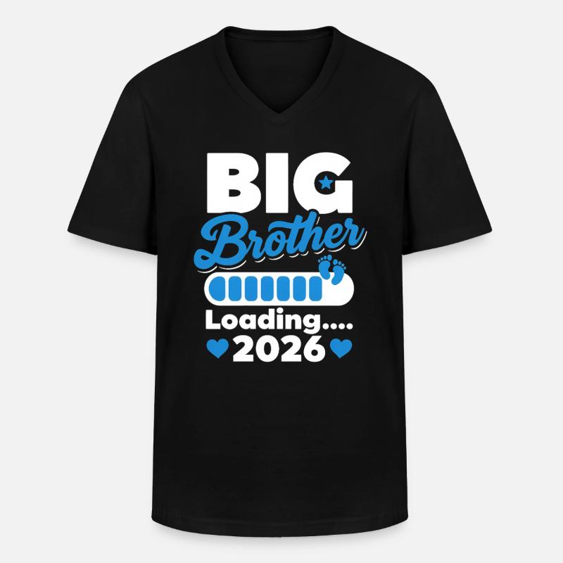 Big Brother Loading 2026 - Männer-T-Shirt mit V-Ausschnitt - Schwarz