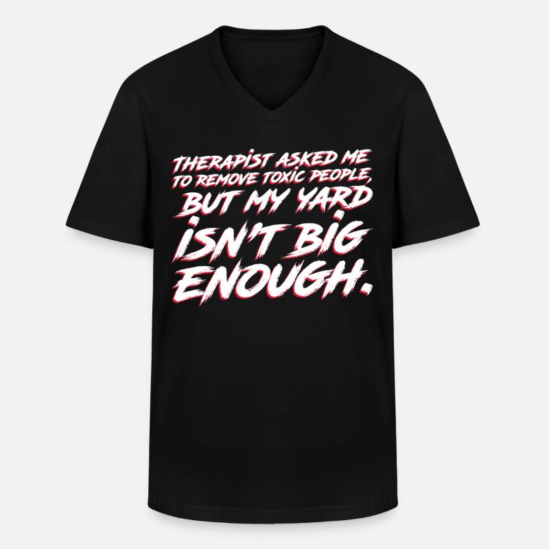 Ein größerer Garten muss her - Männer-T-Shirt mit V-Ausschnitt - Schwarz