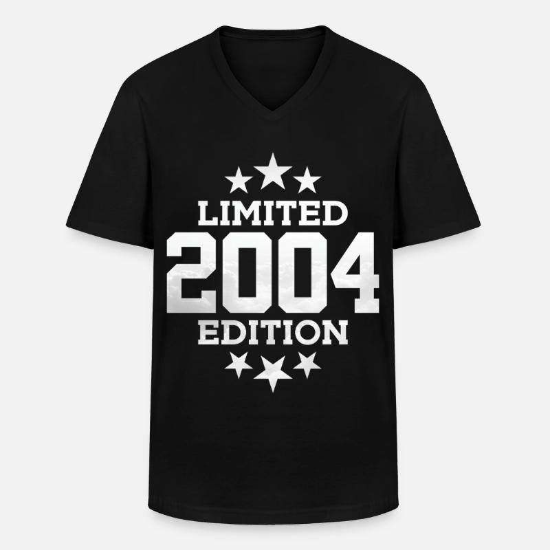 ÉDITION LIMITÉE 2004 22E ANNIVERSAIRE - T-shirt col V Homme - noir