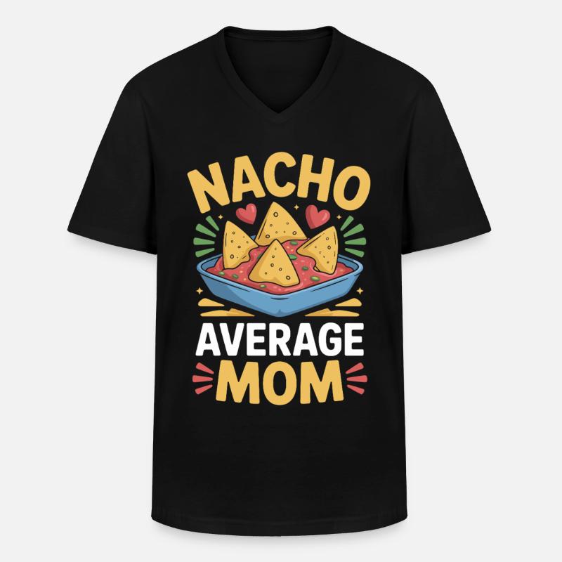 Nacho Durchschnittliche Mama Lustig - Männer-T-Shirt mit V-Ausschnitt - Schwarz