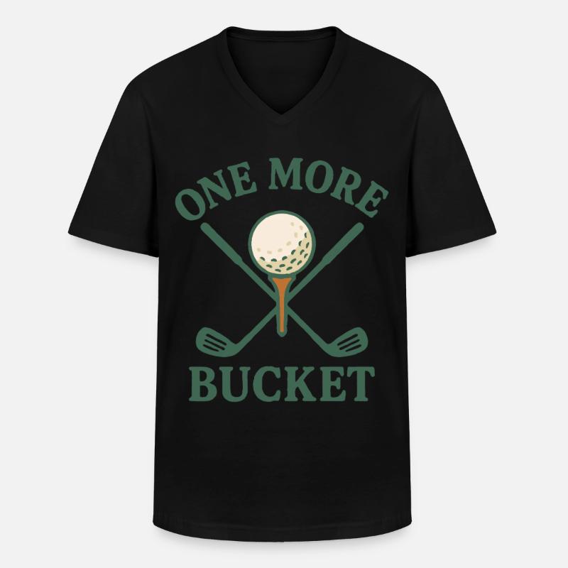 Ein weiterer Eimer Golfschläger Fun Design - Männer-T-Shirt mit V-Ausschnitt - Schwarz