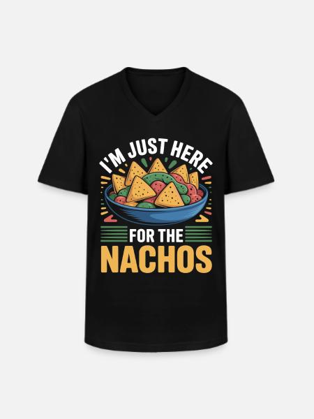Tortilla Taco Nachos mexicains - T-shirt col V Homme - noir