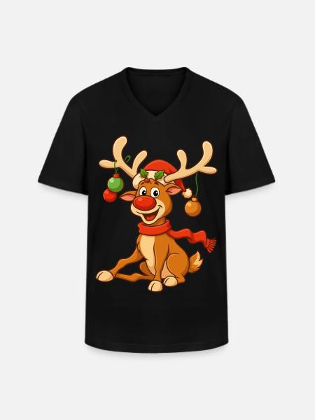 Christmas T-Shirt Women's Gifts for Him Funny - Men's V-Neck T-Shirt - black