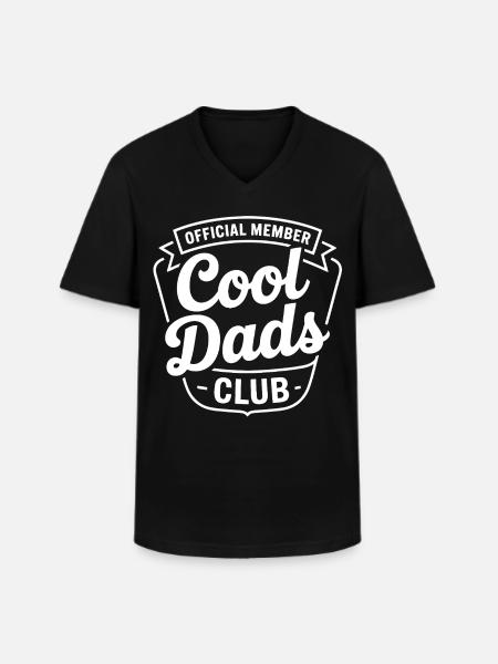 Cool Dads Club Emblem - Men's V-Neck T-Shirt - black