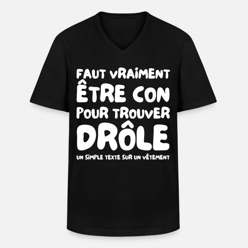 Ein Text, der einen Unterschied macht - Männer-T-Shirt mit V-Ausschnitt - Schwarz
