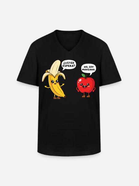 Funny Maestra School Spanish Teacher - Men's V-Neck T-Shirt - black