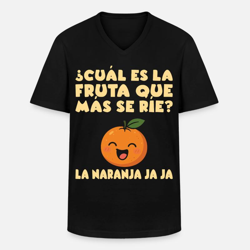 Lustige Spanischlehrerin der Maestra-Schule - Männer-T-Shirt mit V-Ausschnitt - Schwarz