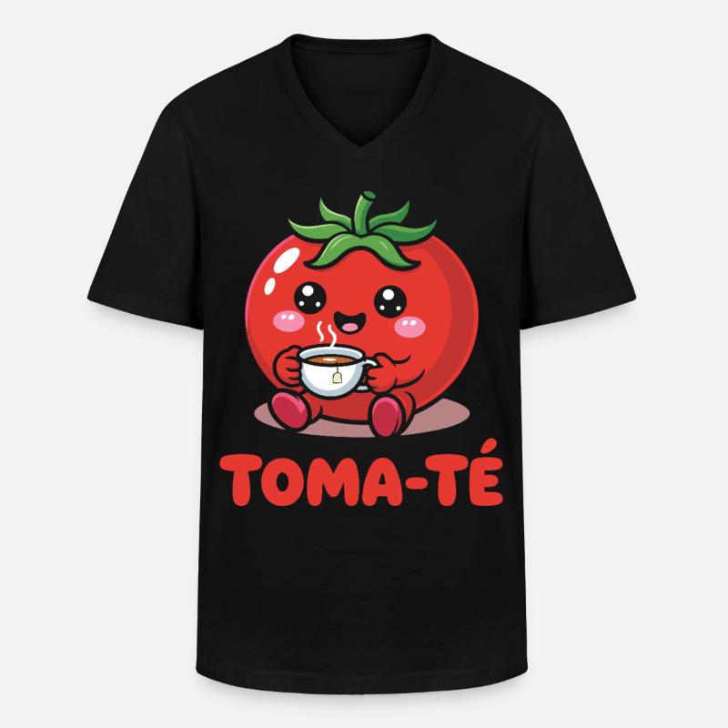 Lustige Spanischlehrerin der Maestra-Schule - Männer-T-Shirt mit V-Ausschnitt - Schwarz