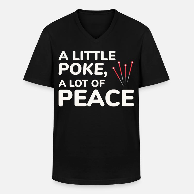 Licensed TCM Practitioner Expert Calming - Men's V-Neck T-Shirt - black