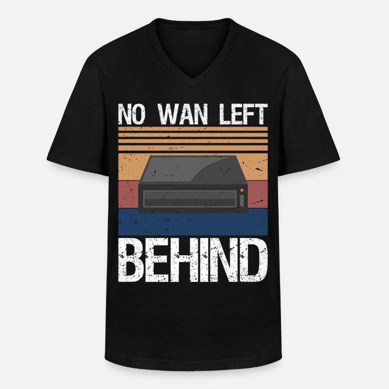 Funny Network Engineer - Männer-T-Shirt mit V-Ausschnitt - Schwarz