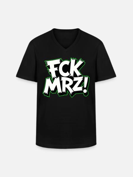 FCK Mar Political Protest Slogan - Men's V-Neck T-Shirt - black