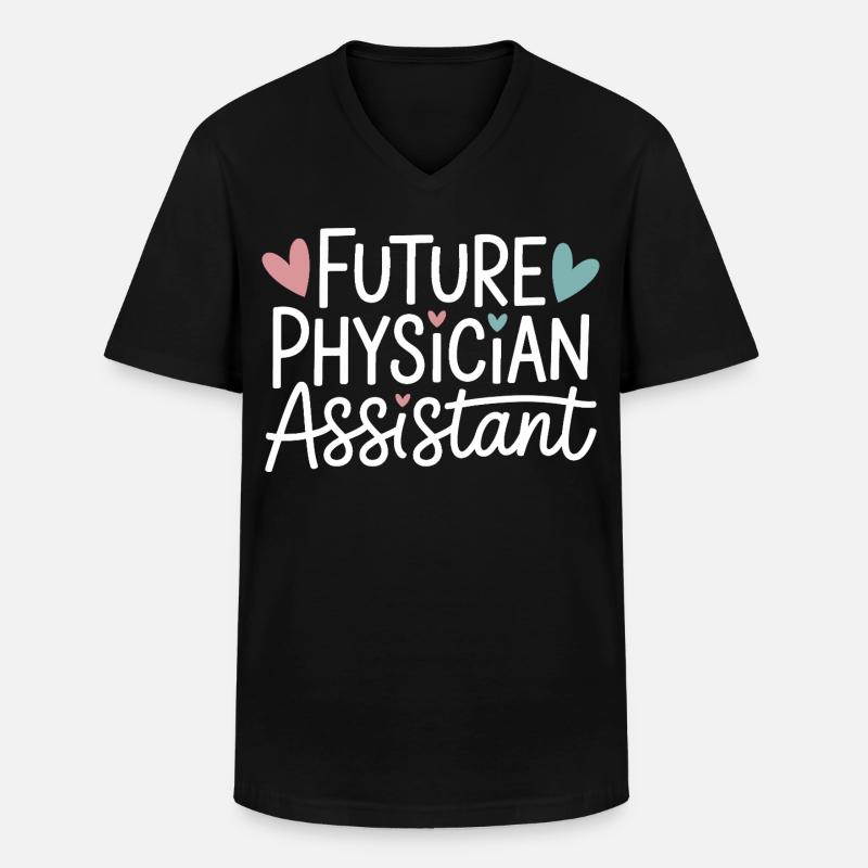 Zukunfts-Physician-Assistant - Männer-T-Shirt mit V-Ausschnitt - Schwarz