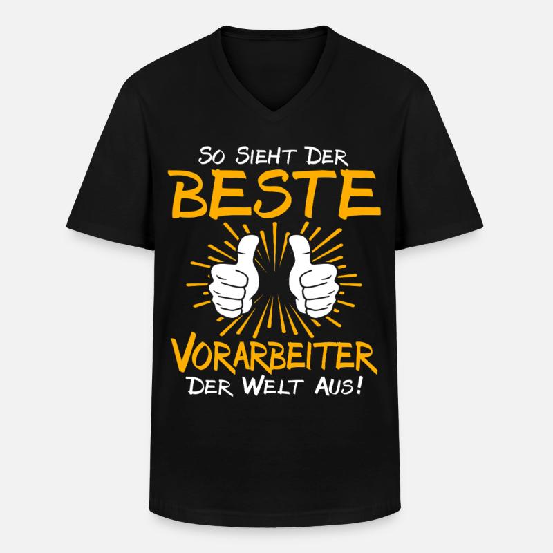 Vorarbeiter Geschenkidee - Männer-T-Shirt mit V-Ausschnitt - Schwarz