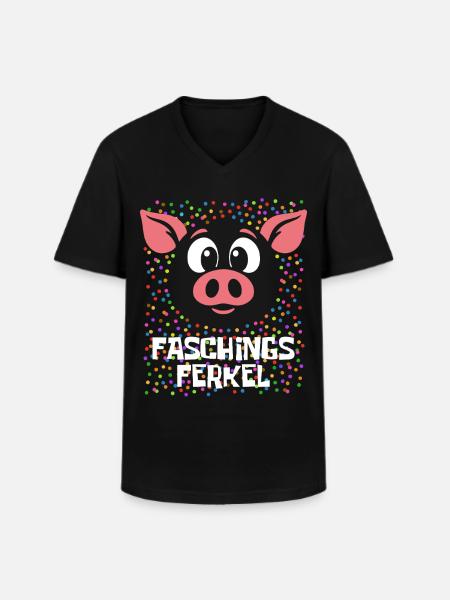 Carnival's Piglet | Costume Carnival Disguise - Men's V-Neck T-Shirt - black