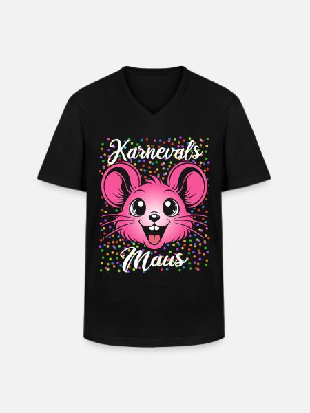 Carnival Mouse | Partner Costume Women - Men's V-Neck T-Shirt - black