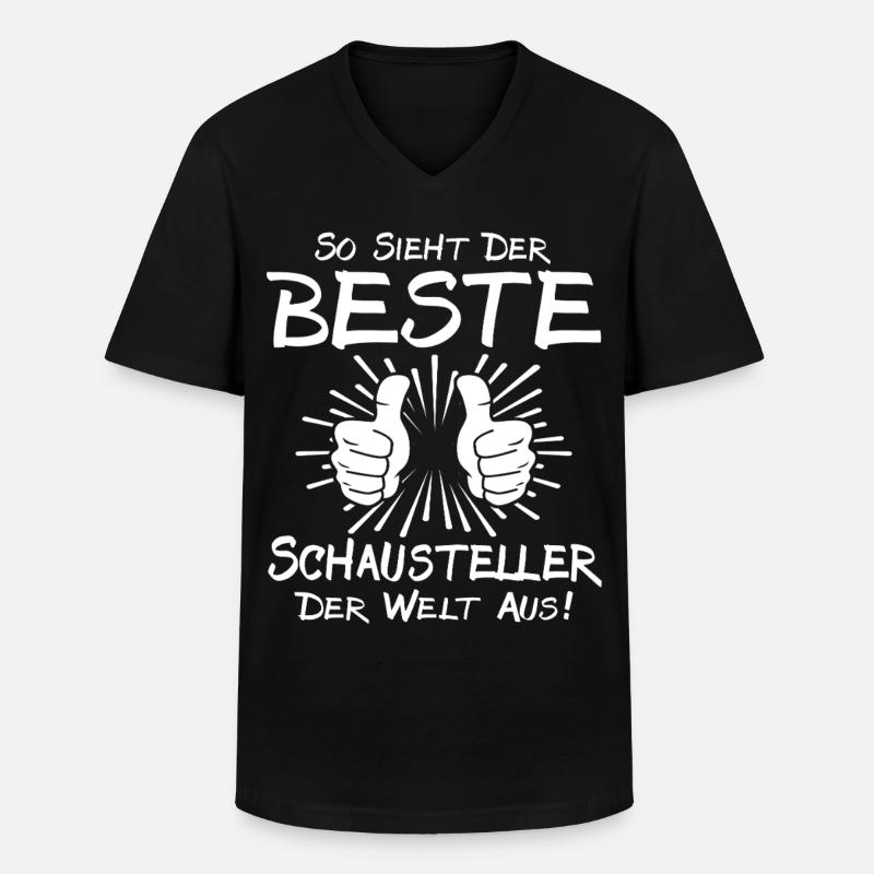 Bester Schausteller - Männer-T-Shirt mit V-Ausschnitt - Schwarz
