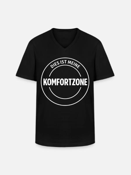 C’est ma zone de confort - T-shirt col V Homme - noir