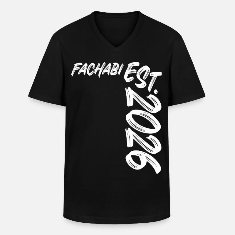 Fachabi 2026 - Männer-T-Shirt mit V-Ausschnitt - Schwarz