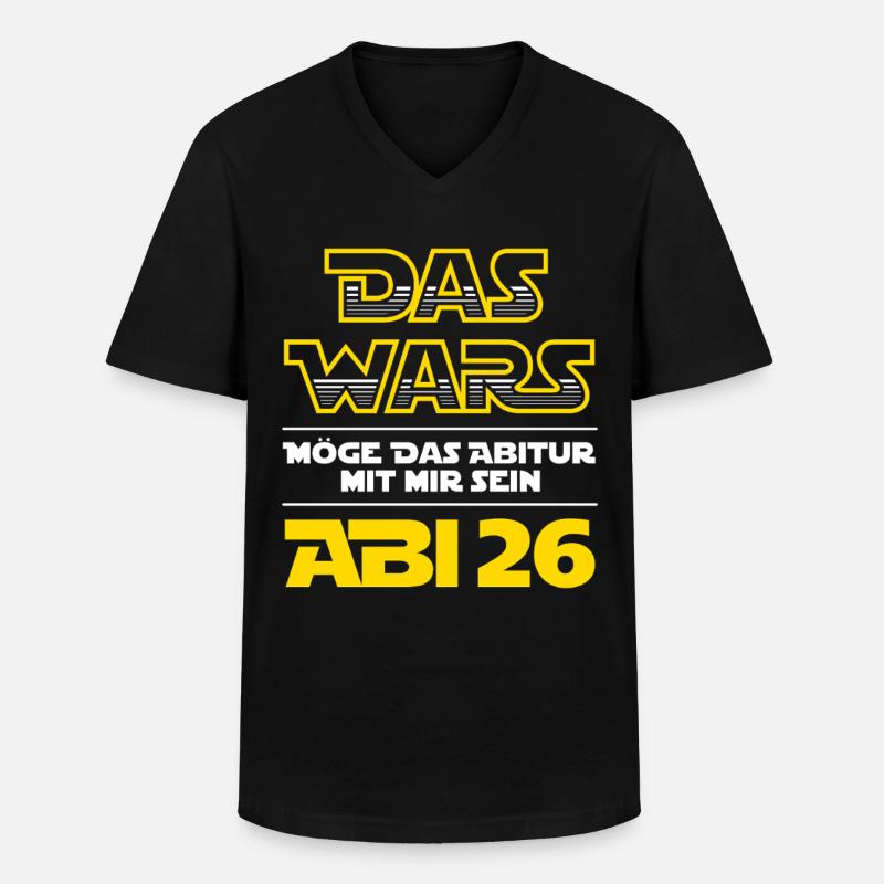 Das Wars | Abi 2026 - Abitur - Geschenk - Männer-T-Shirt mit V-Ausschnitt - Schwarz