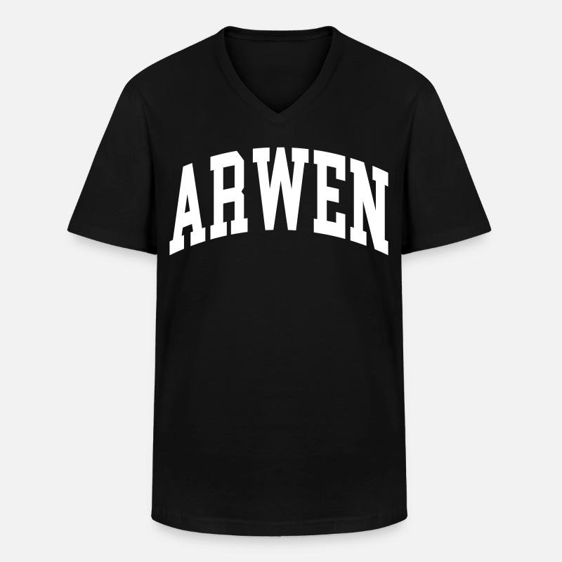 Arwen - Männer-T-Shirt mit V-Ausschnitt - Schwarz