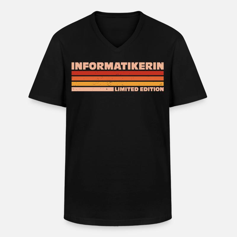 Computer Scientist Computer Scientist Programmer - Men's V-Neck T-Shirt - black