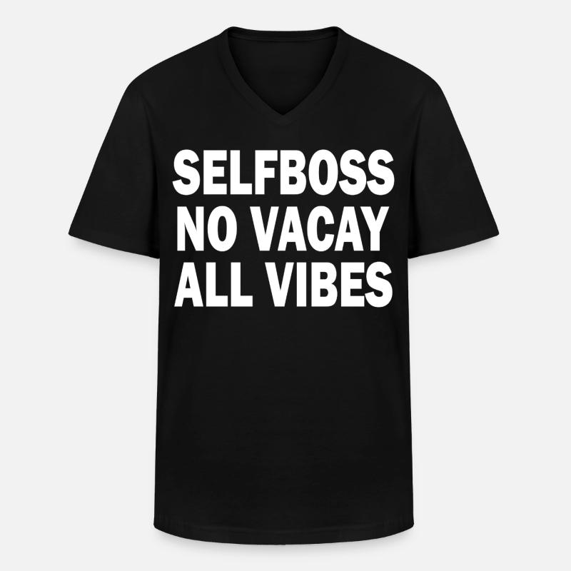 Geschäftsmann - Männer-T-Shirt mit V-Ausschnitt - Schwarz