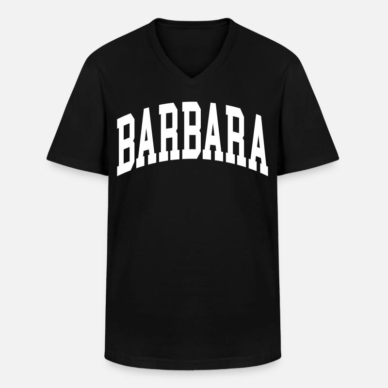 Barbara - Männer-T-Shirt mit V-Ausschnitt - Schwarz