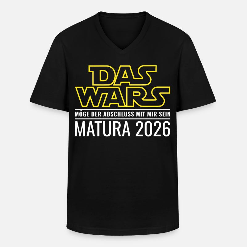 Matura 2026 Das wars - Männer-T-Shirt mit V-Ausschnitt - Schwarz