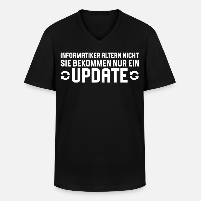 Computer scientists age, not programmers - Men's V-Neck T-Shirt - black