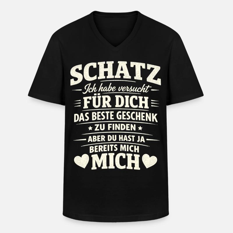 Ironie Paar Sarkastisch Geschenk - Männer-T-Shirt mit V-Ausschnitt - Schwarz