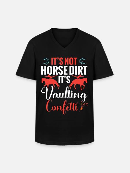 Pferdevaulter-Dinge Vaulting-Ausrüstung Künstlerisch - Männer-T-Shirt mit V-Ausschnitt - Schwarz