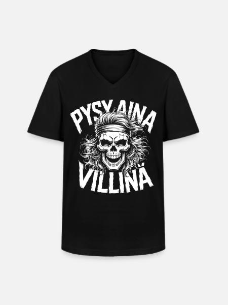 Wild Skull Design - Men's V-Neck T-Shirt - black