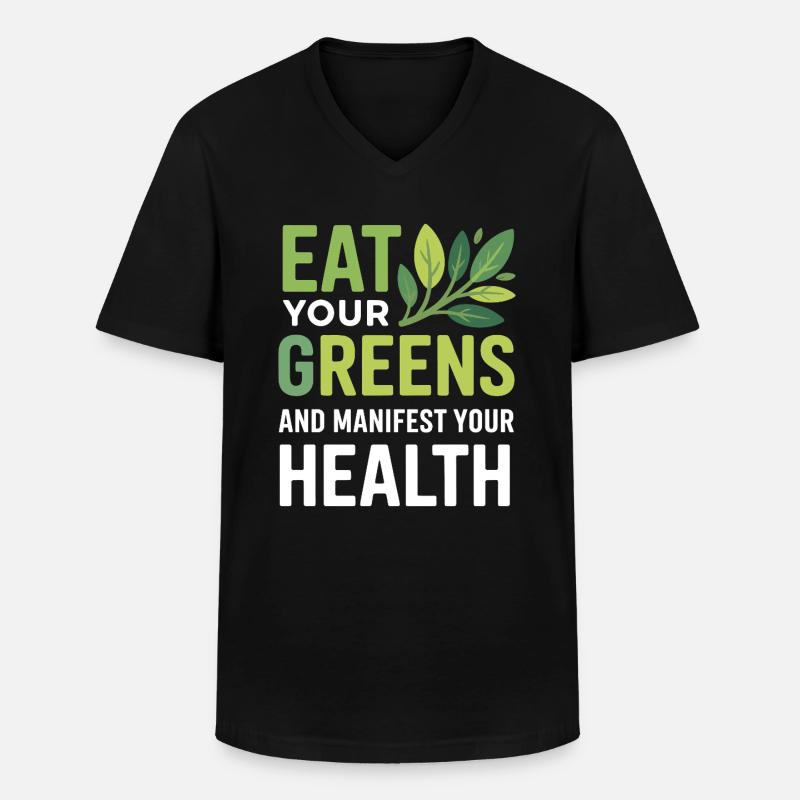 Certifierad klinisk specialist inom hellivsnutrition - T-shirt med V-ringning herr - svart