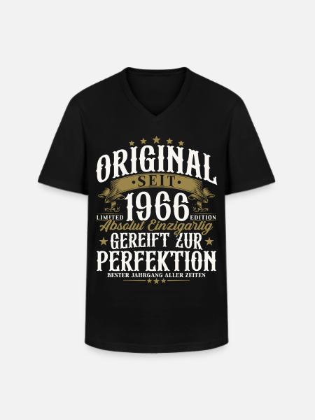 Original 1966 Vintage Birthday Gift - Men's V-Neck T-Shirt - black