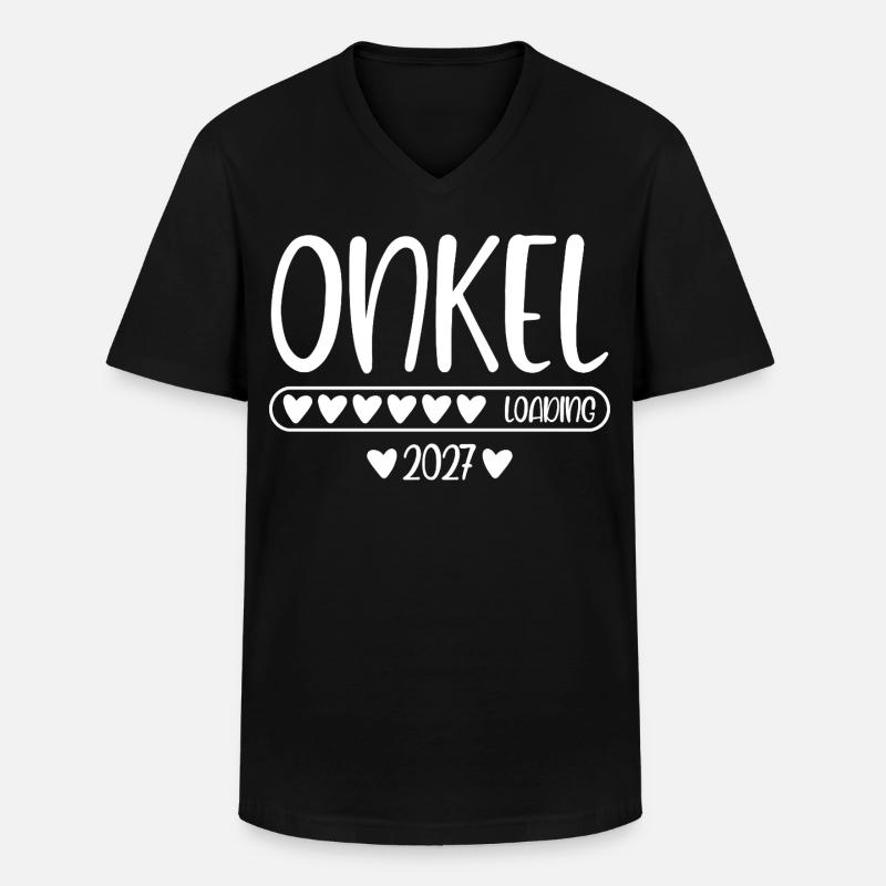 Onkel 2027 loading - Männer-T-Shirt mit V-Ausschnitt - Schwarz