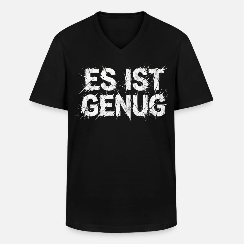 It's enough sarcasm statement - Men's V-Neck T-Shirt - black