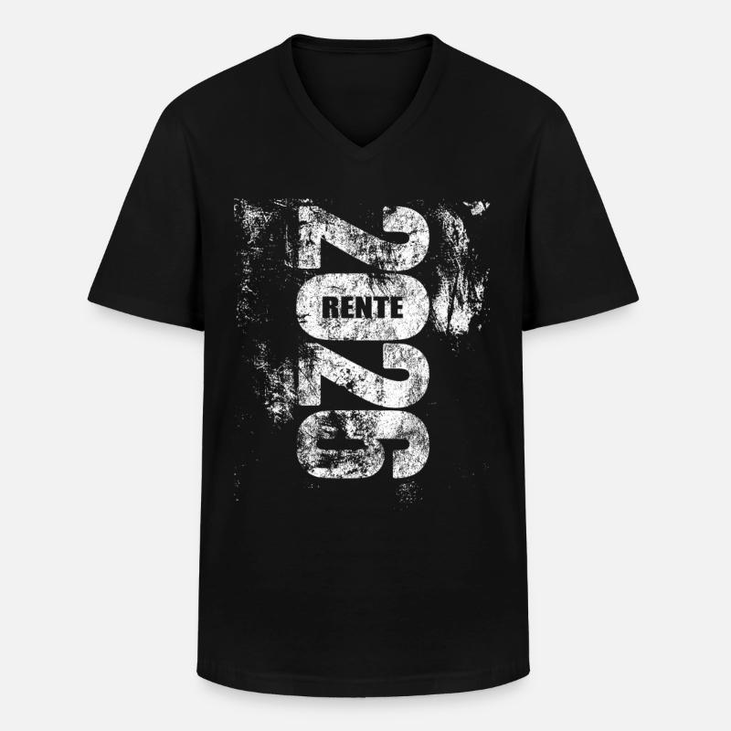 Rente 2026 | endlich geschafft - Männer-T-Shirt mit V-Ausschnitt - Schwarz