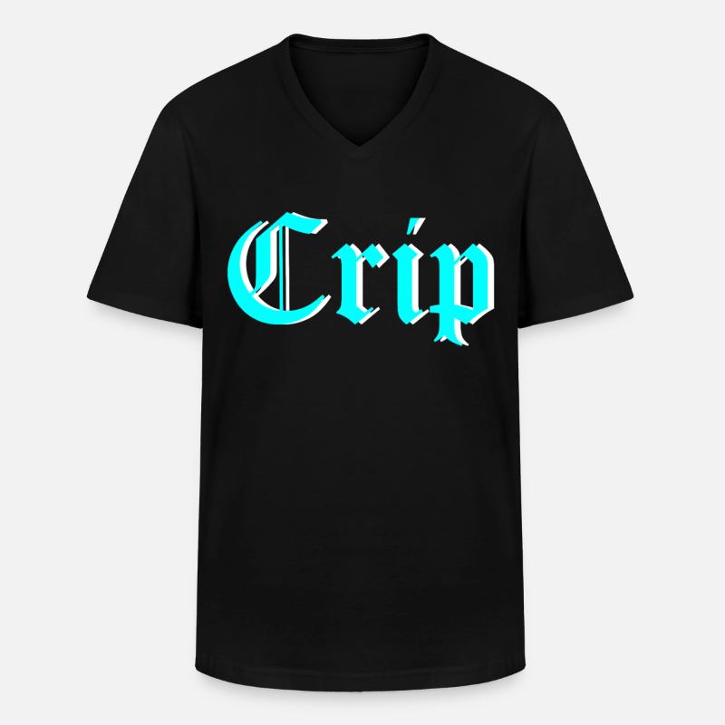 Crip - Männer-T-Shirt mit V-Ausschnitt - Schwarz