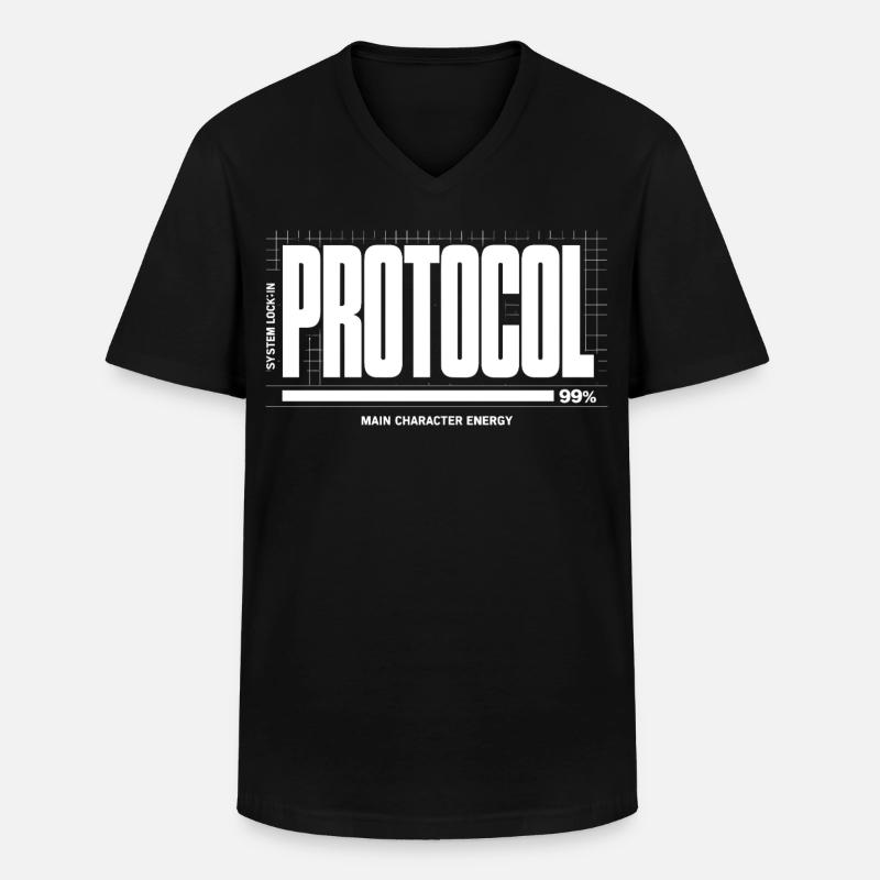 System Down Imperfect Project - Men's V-Neck T-Shirt - black