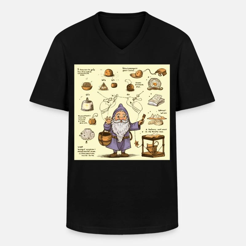 Alchemy Kitchen Wizard - Men's V-Neck T-Shirt - black