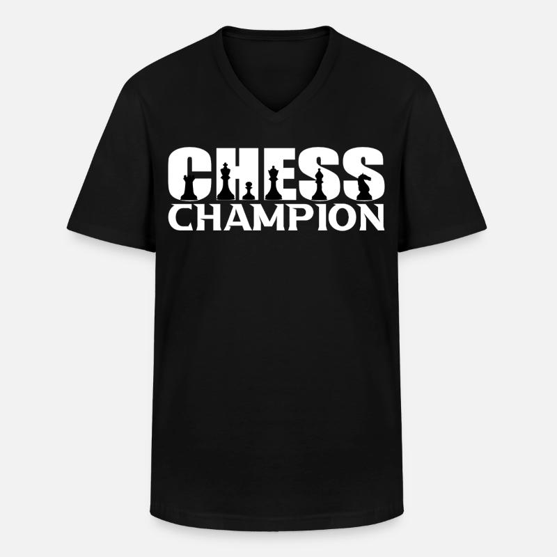 Chess  - Männer-T-Shirt mit V-Ausschnitt - Schwarz