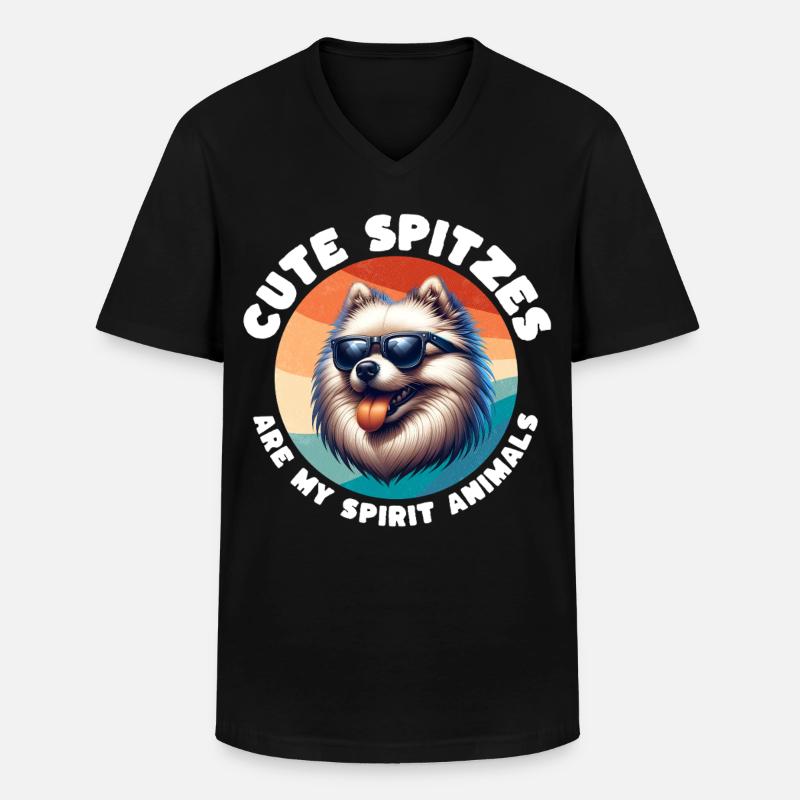 Lustige Spitz Sprüche - Männer-T-Shirt mit V-Ausschnitt - Schwarz